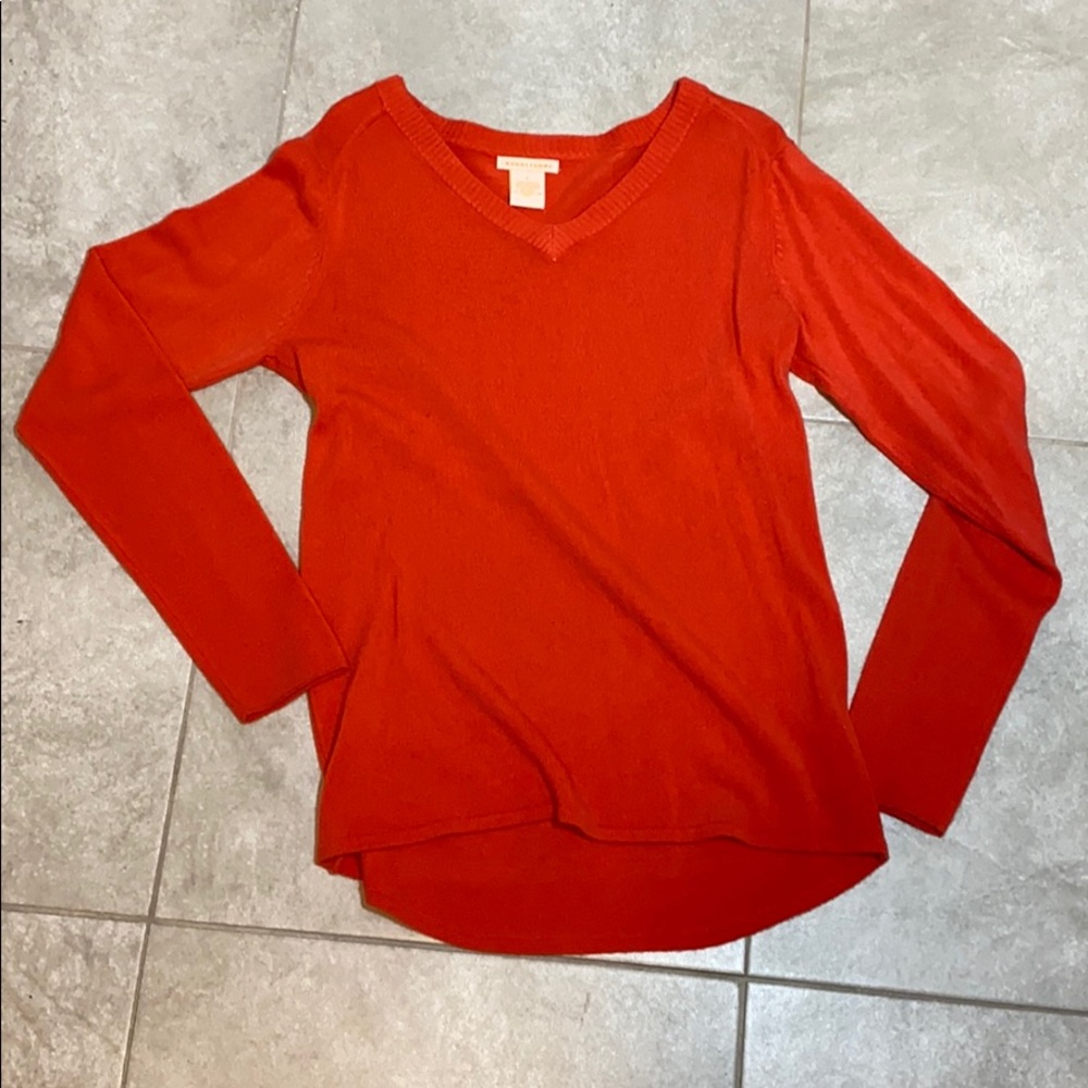 Orange Knit Sweater
